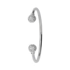 Sterling Silver CZ Babies Bangle