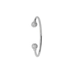 Sterling Silver CZ Babies Bangle