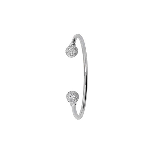 Sterling Silver CZ Babies Bangle