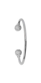 Sterling Silver CZ Babies Bangle