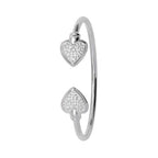 Sterling Silver CZ Babies Bangle