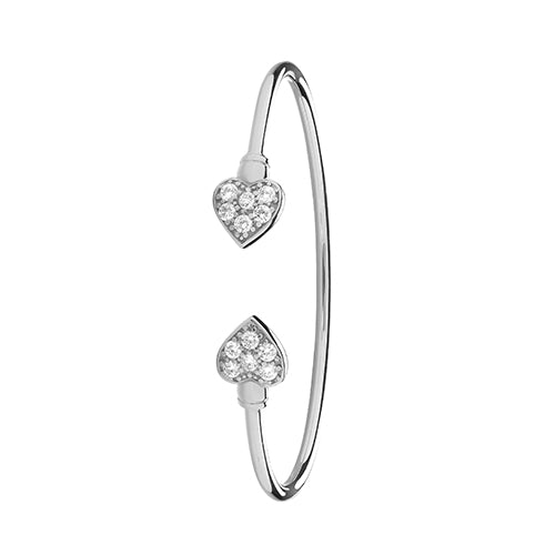 Sterling Silver CZ Bangle