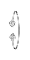 Sterling Silver CZ Bangle