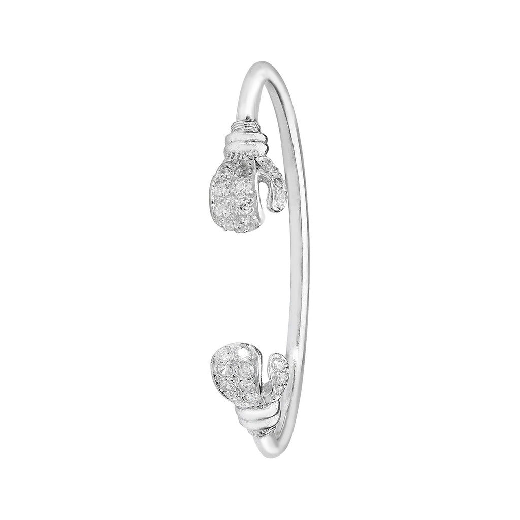 Sterling Silver CZ Babies Bangle