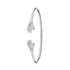 Sterling Silver CZ Bangle