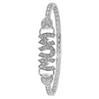 Sterling Silver CZ Bangle