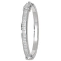 Sterling Silver CZ Bangle