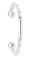 Sterling Silver 925 Baby Solid Torque Ball Bangle
