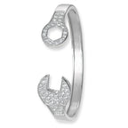 Sterling Silver CZ Bangle