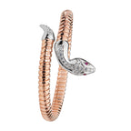 Bangle Arian Sterling wedi'i Blatio â Aur