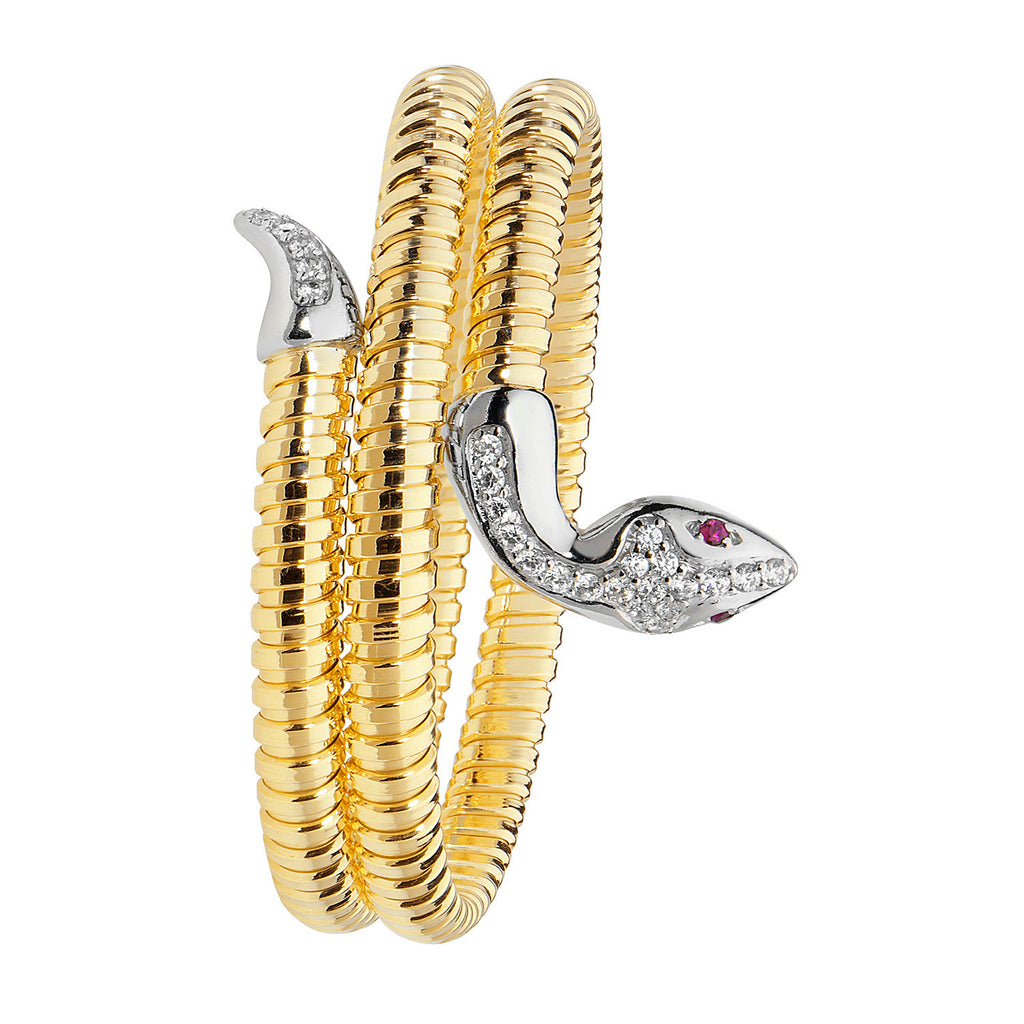 Gold Plated Sterling Silver Bangle