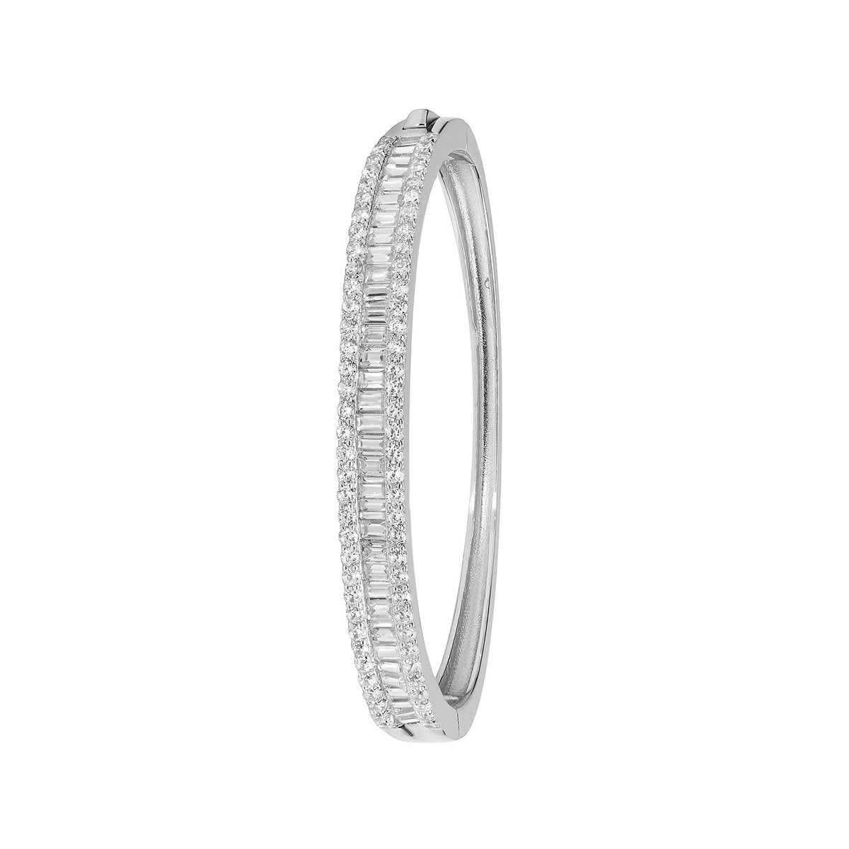 Sterling Silver CZ Babies Bangle
