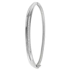 Sterling Silver CZ Bangle