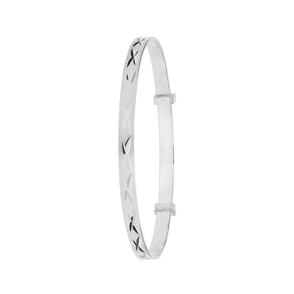 Sterling Silver Babies  Expanding Bangle