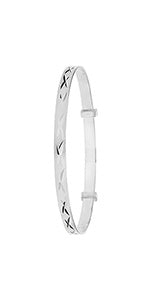 Sterling Silver Babies  Expanding Bangle