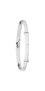 Sterling Silver Babies  Expanding Bangle