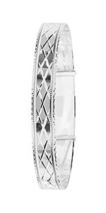 Sterling Silver Expanding Bangle