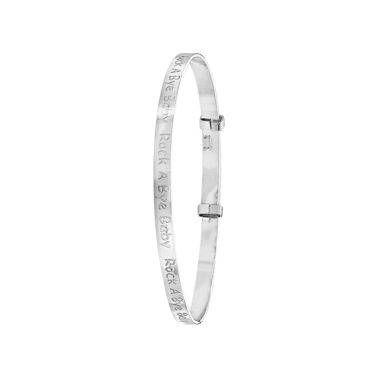 Bangles Ymestynnol Babanod Arian Sterling