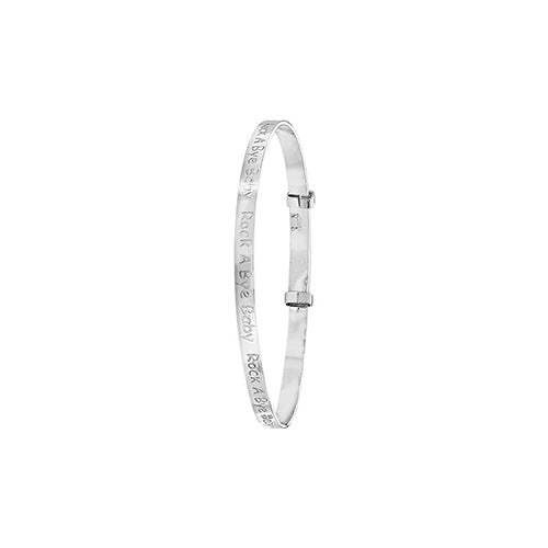 Bangles Ymestynnol Babanod Arian Sterling