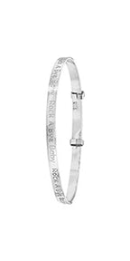 Bangles Ymestynnol Babanod Arian Sterling