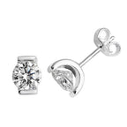 Sterling Silver CZ Earrings