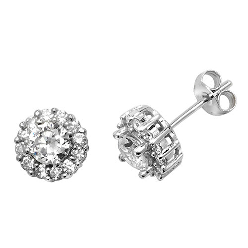 Sterling Silver CZ Earrings