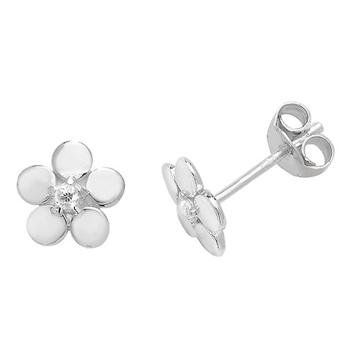 Sterling Silver CZ Earrings