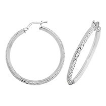 Sterling Silver Earrings 30mm