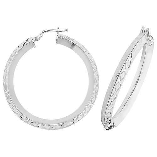 Sterling Silver Earrings 30mm