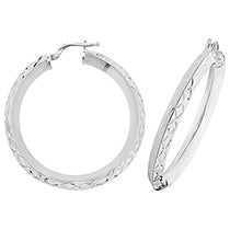 Sterling Silver Earrings 30mm