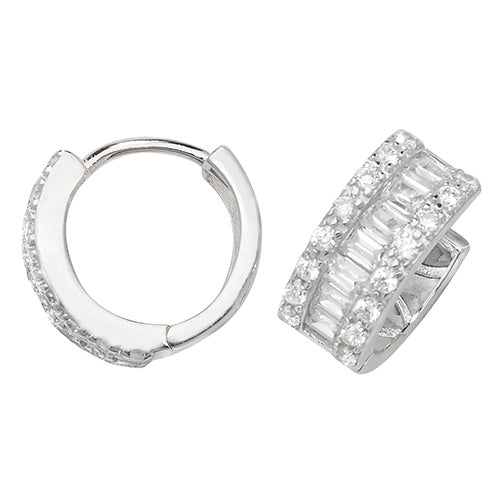 Sterling Silver CZ Earrings