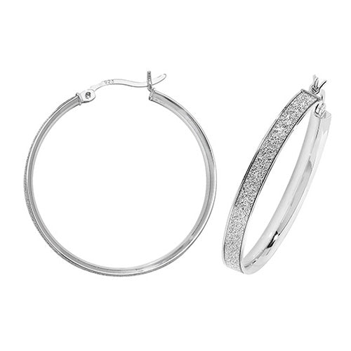 Sterling Silver Earrings 30mm