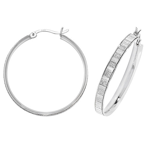 Sterling Silver Earrings 30mm