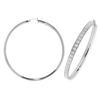 Sterling Silver Earrings 60mm