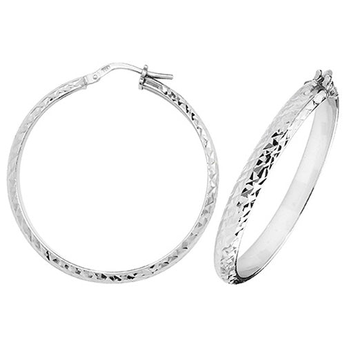 Sterling Silver Earrings 30mm