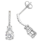 Sterling Silver CZ Earrings