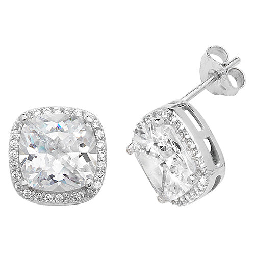Sterling Silver CZ Earrings