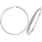 Sterling Silver Earrings 60mm