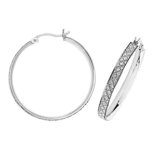 Sterling Silver Earrings 30mm