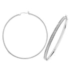 Sterling Silver Earrings 60mm