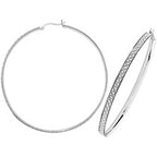 Sterling Silver Earrings 60mm