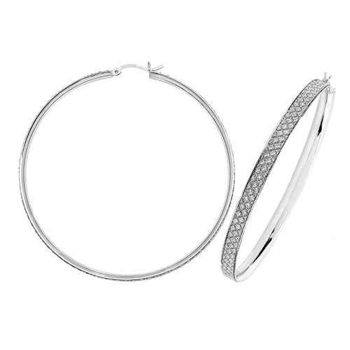 Sterling Silver Earrings 60mm