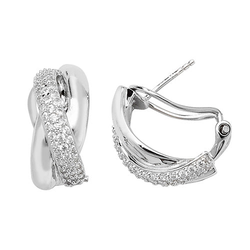 Sterling Silver CZ Earrings