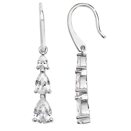 Sterling Silver CZ Earrings