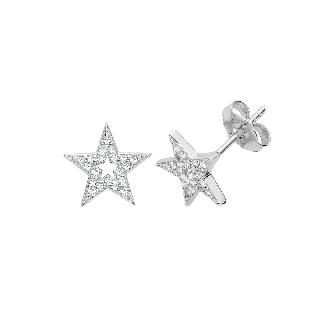 Sterling Silver CZ Earrings