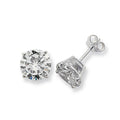 Sterling Silver CZ Earrings