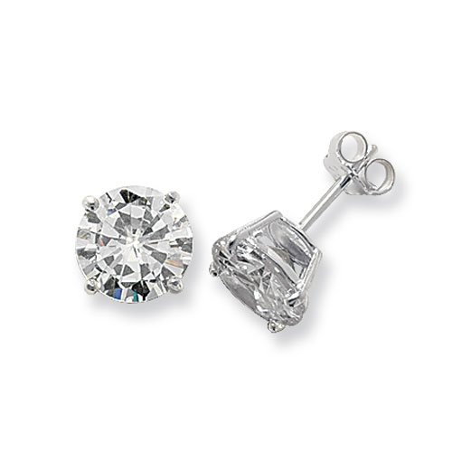 Sterling Silver CZ Earrings