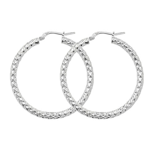 Sterling Silver Earrings 30mm