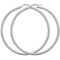 Sterling Silver Earrings 60mm