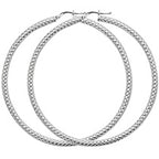 Sterling Silver Earrings 60mm